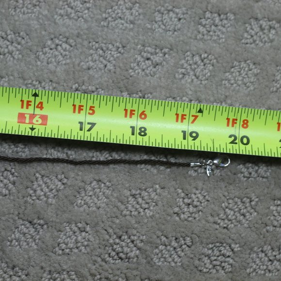 Cord Necklace with Beads & Metal Feather - Picture 3 of 5